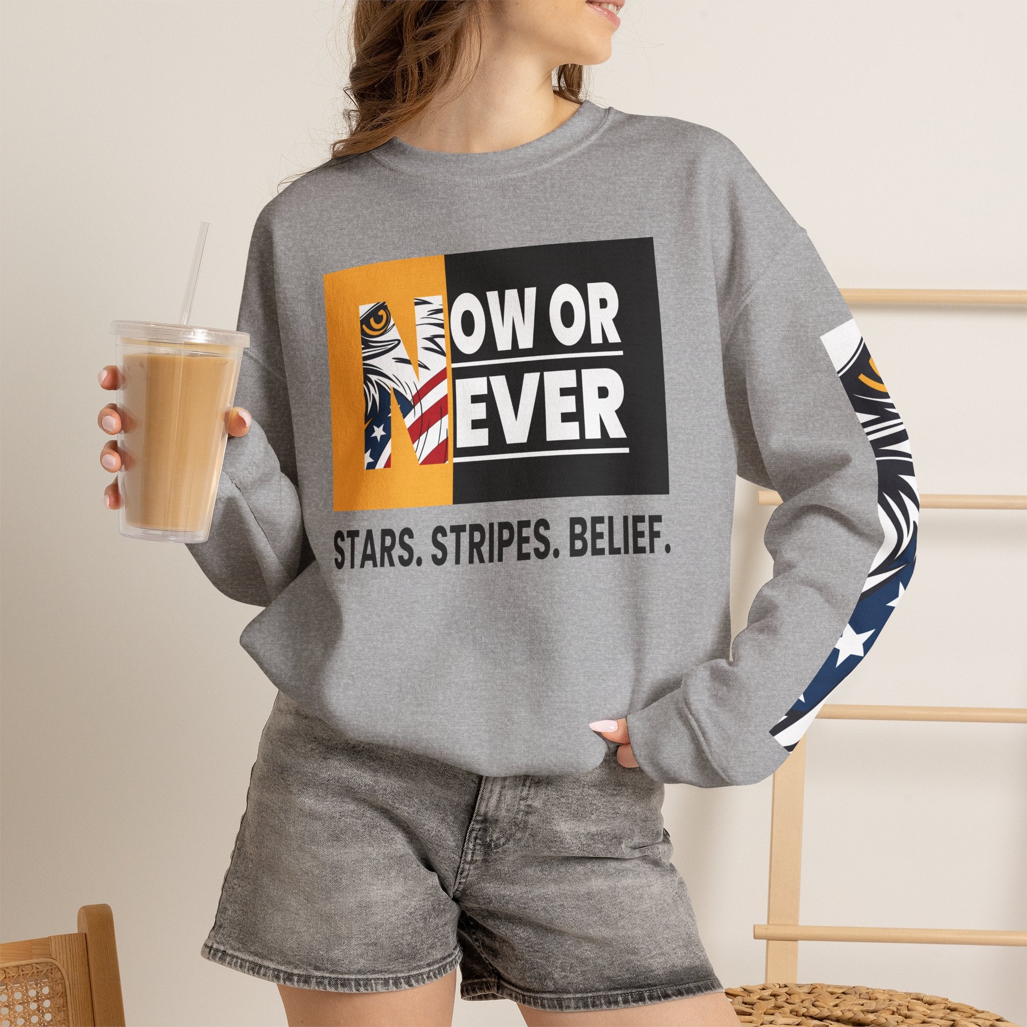 NOW OR NEVER USA Edition Crewneck