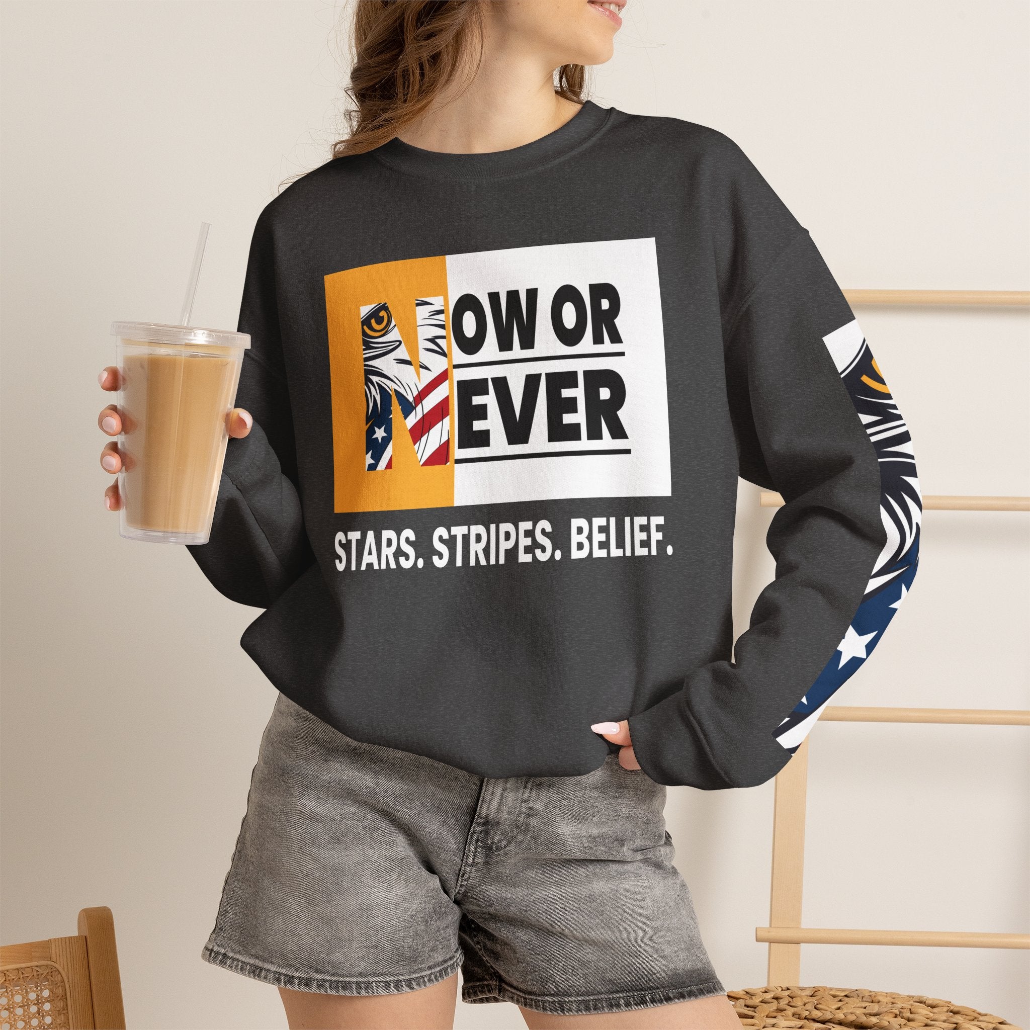 NOW OR NEVER USA Edition Crewneck
