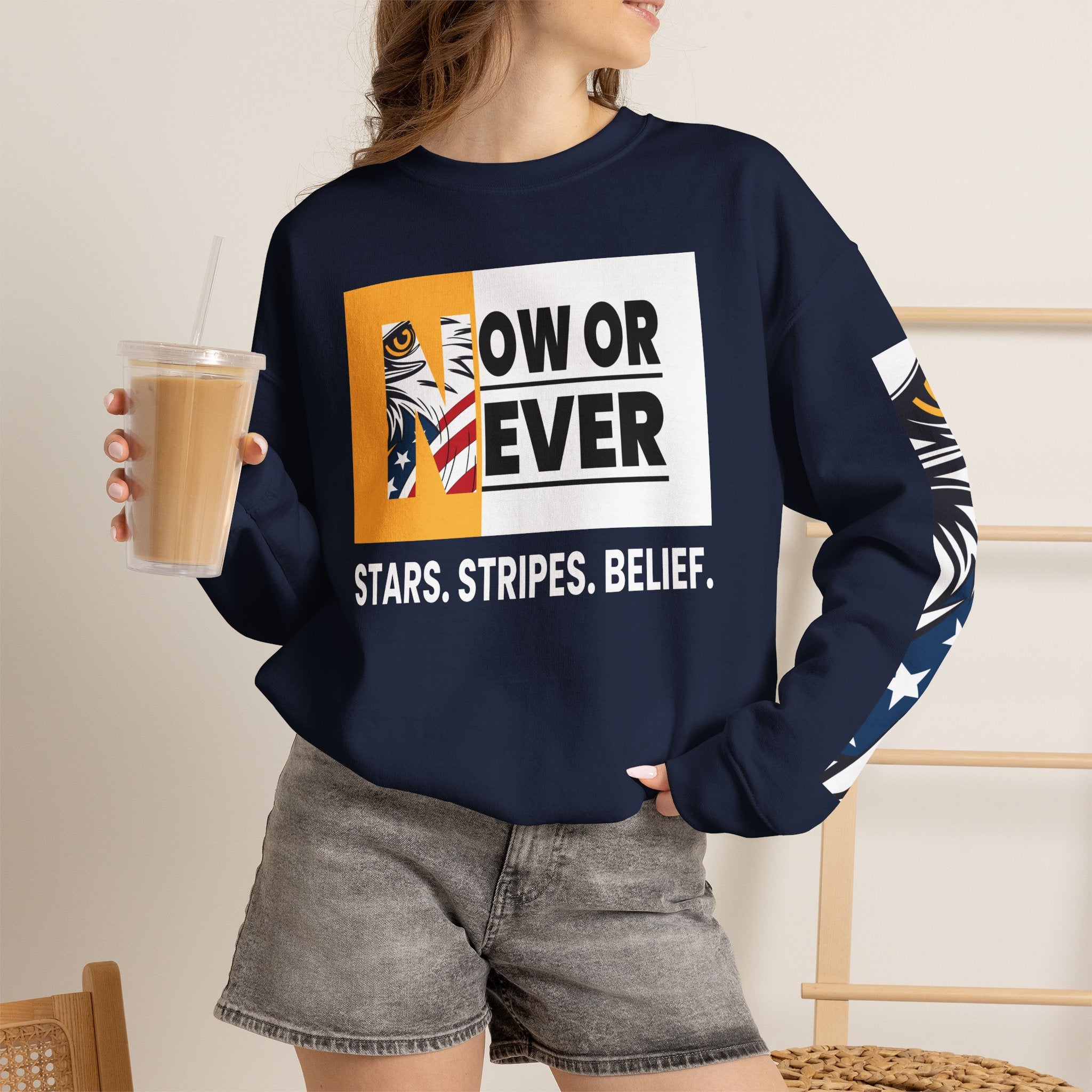 NOW OR NEVER USA Edition Crewneck