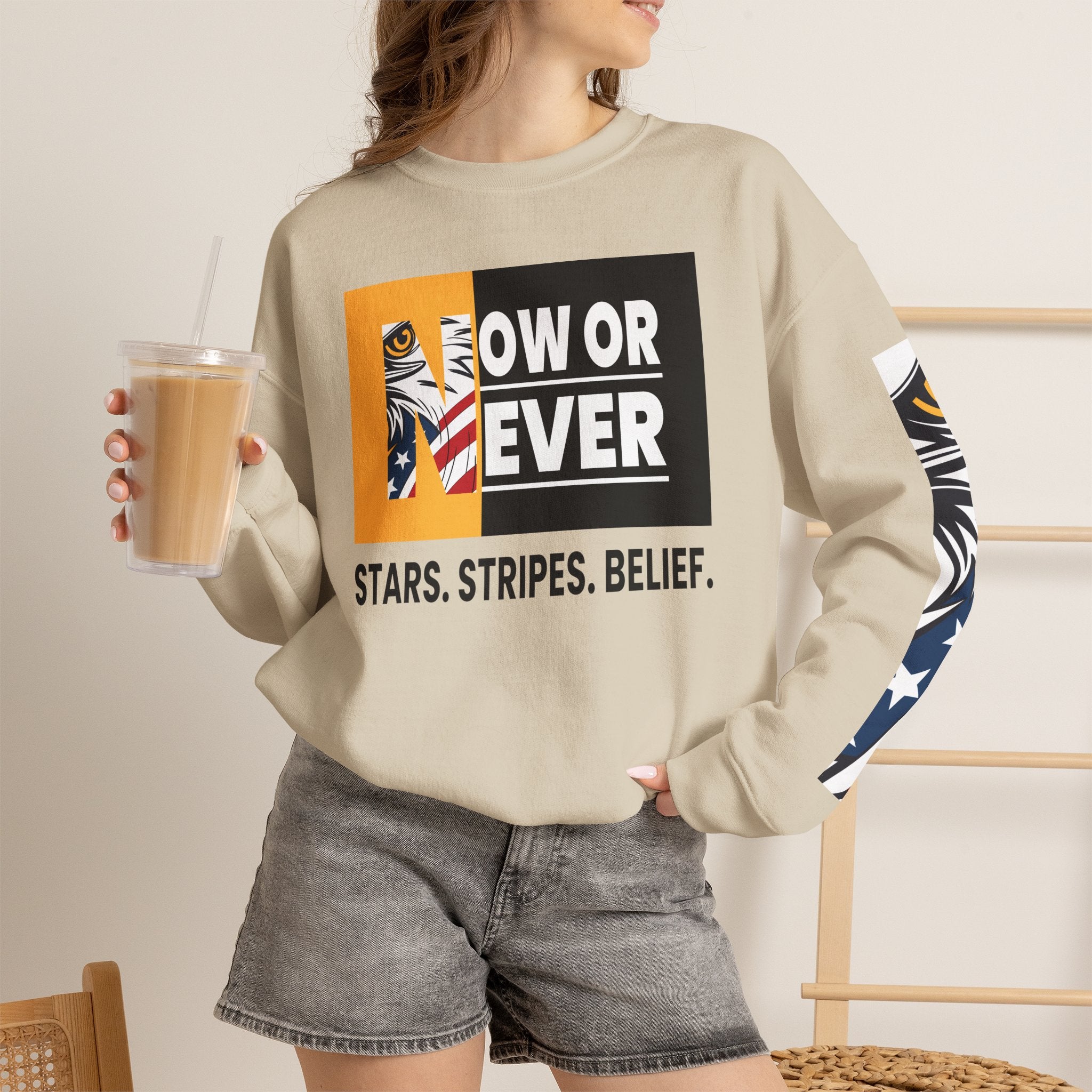 NOW OR NEVER USA Edition Crewneck